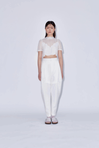 Magnolia crop | Origami pants